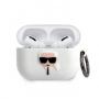 Karl Lagerfeld pouzdro Karl Head pro Apple AirPods Pro (1. gen.) 2019 white