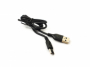 Originální datový kabel Aligator pro outdoor telefony s prodlouženým konektorem USB-C FastCharge 2A black 1m
