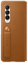 originální pouzdro Samsung Leather Flip Cover pro Samsung F926B Galaxy Z Fold3 5G hnědá - 