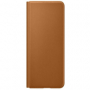 originální pouzdro Samsung Leather Flip Cover pro Samsung F926B Galaxy Z Fold3 5G hnědá