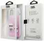 Karl Lagerfeld pouzdro TPU Ikonik Karl and Choupette pink pro Apple iPhone 13 Pro - 