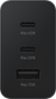originální rychlonabíječka Samsung EP-T6530NBEGEU Power Adapter Trio black s výstupem 2x USB-C / USB-A 65W - 