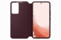 originální pouzdro Samsung Clear View Cover burgundy pro Samsung S901B Galaxy S22 5G - 