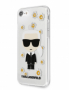 Karl Lagerfeld pouzdro TPU Ikonik Flower transparent pro Apple iPhone 7, 8, SE 2020, SE 2022, SE 2022 5G