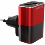 Cestovní nabíječka LDNIO A2206 s 2x USB výstupem 2.4A/12W black-red