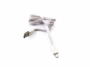 plochý datový kabel Jekod 1A microUSB white 1m