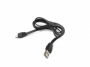 plochý datový kabel Jekod 1A microUSB black 1m