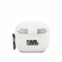 Karl Lagerfeld pouzdro Karl Head silikonové pro Apple AirPods 3 (2021) white - 