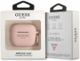 Guess pouzdro Silicone Glitter Printed Logo pro Apple AirPods 2021 MagSafe pink - 