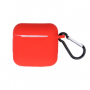 Pouzdro Silicone Case s karabinou pro Apple AirPods (3. gen.) 2021 MagSafe red