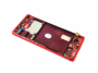 originální LCD displej + sklíčko LCD + dotyková plocha + střední rám Samsung G781B Galaxy S20 FE 5G red - 