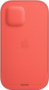 originální pouzdro Apple Leather Sleeve s MagSafe pro Apple iPhone 12, 12 Pro red - 