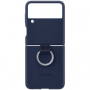 originální pouzdro Samsung Silicone Ring Cover blue pro Samsung F721 Z Flip4 - 