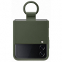 originální pouzdro Samsung Silicone Ring Cover green pro Samsung F721 Z Flip4