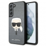 Karl Lagerfeld pouzdro PU Saffiano Karl Head grey pro Samsung S901B Galaxy S22 5G - 