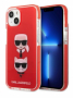 Karl Lagerfeld pouzdro TPE Karl and Choupette Heads red pro Apple iPhone 13 mini - 