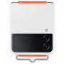 originální pouzdro Samsung Silicone Cover with Strap white pro Samsung F721 Z Flip4
