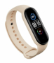originální výměnný silikonový pásek pro Xiaomi Mi Band 5, Mi Band 6, Smart band 7 beige, Amazfit Band 5