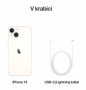 Apple iPhone 14 128GB starlight white CZ Distribuce AKČNÍ CENA - 