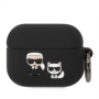 Karl Lagerfeld pouzdro Karl Lagerfeld and Choupette silikonové pro Apple AirPods Pro black