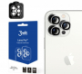 ochranné tvrzené sklo na sklíčko kamery s kovovým rámečkem silver 3mK pro Apple iPhone 14 Pro, iPhone 14 Pro Max, 3ks - 