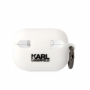 Karl Lagerfeld pouzdro 3D Logo NFT Choupette Head silikonové pro Apple AirPods Pro (2. gen.) 2022, AirPods Pro (3. gen.) 2023 MagSafe white - 