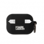 Karl Lagerfeld pouzdro 3D Logo NFT Choupette Head silikonové pro Apple AirPods Pro (2. gen.) 2022, AirPods Pro (3. gen.) 2023 MagSafe black - 
