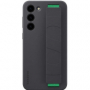 originální pouzdro Samsung Silicone Cover with Strap black pro Samsung S916B Galaxy S23 Plus 5G - 