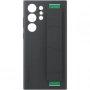 originální pouzdro Samsung Silicone Cover with Strap black pro Samsung S918 Galaxy S23 Ultra