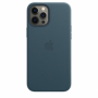 originální pouzdro Apple Leather Case s MagSafe pro Apple iPhone 12 Pro Max blue - 