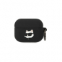 Karl Lagerfeld pouzdro 3D Logo NFT Choupette Head silikonové pro Apple AirPods Pro (1. gen.) 2019 black