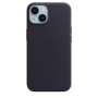 originální pouzdro Apple Leather Case s MagSafe pro Apple iPhone 14 dark purple - 