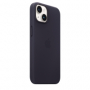 originální pouzdro Apple Leather Case s MagSafe pro Apple iPhone 14 dark purple - 