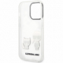Karl Lagerfeld pouzdro PC/TPU Ikonik Karl & Choupette transparent pro Apple iPhone 14 Pro Max - 