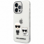Karl Lagerfeld pouzdro PC/TPU Ikonik Karl & Choupette transparent pro Apple iPhone 14 Pro Max