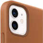 originální pouzdro Apple Leather Case s Magsafe pro Apple iPhone 12 mini - brown - 