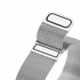Devia výměnný kovový pásek Milánský tah pro Apple Watch 42, 44, 45, 46, 49mm silver