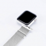Devia výměnný kovový pásek Milánský tah pro Apple Watch 38, 40, 41mm silver - 