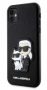 Karl Lagerfeld pouzdro PU Saffiano Karl and Choupette NFT black pro Apple iPhone 11