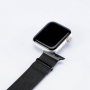 Devia výměnný kovový pásek Milánský tah pro Apple Watch 38, 40, 41mm black - 