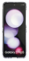 originální pouzdro Samsung Clear Case with Ring Holder pro Samsung Galaxy Z Flip5 5G transparent - 