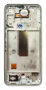 originální LCD displej + sklíčko LCD + dotyková plocha + střední rám Samsung A346B Galaxy A34 5G stříbrná  + dárek v hodnotě 99 Kč ZDARMA - 