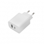 Nabíječka Maxlife MXTC-06 PD3.0/QC4.0 s USB a USB-C výstupem 20W white