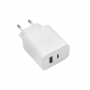 Nabíječka Maxlife MXTC-06 PD3.0/QC4.0 s USB a USB-C výstupem 20W white - 