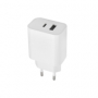 Nabíječka Maxlife MXTC-06 PD3.0/QC4.0 s USB a USB-C výstupem 20W white - 