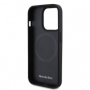 Mercedes pouzdro Genuine Leather Star pro Apple iPhone 15 Pro Max black