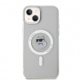 Karl Lagerfeld pouzdro IML Choupette MagSafe transparent pro Apple iPhone 15 Plus - 