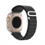 Dux Ducis výměnný nylonový pásek alpský tah pro Apple Watch, Watch 2, 3, 4, 5, 6, 7, 8, 9, SE, SE 2. gen, Ultra, Ultra 2 verze 42,44,45,49 mm black - 