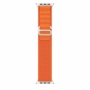 Dux Ducis výměnný nylonový pásek alpský tah pro Apple Watch, Watch 2, 3, 4, 5, 6, 7, 8, 9, 10, SE, SE 2. gen, Ultra, Ultra 2 verze 42, 44, 45, 46, 49mm oranžová