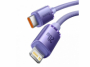 datový kabel Baseus Crystal Shine USB-C/Lightning FastCharge 3A 20W violet 1,2m - 